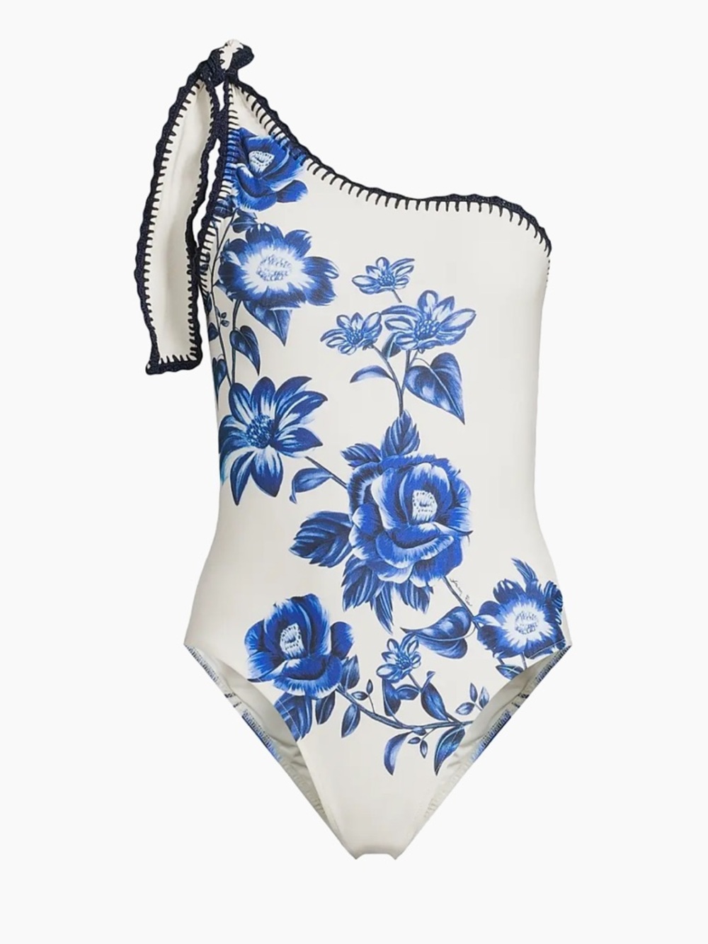 FARM RIO Floral Cascade One-Piece Swimsuit Mediterranean Summer Vacation 📐L - Picture 16 of 16